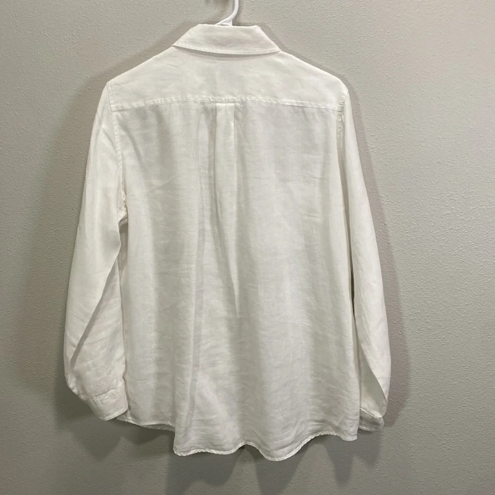 Ellen Tracy vintage linen button up - Picture 5 of 9